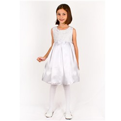 82624-ДН18, Белое нарядное платье для девочки 82624-ДН18