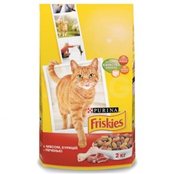 Корм для кошек Friskies с Мясом, курицей и печенью (2 кг)