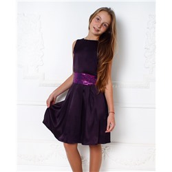 80562-ДН17, Фиолетовое нарядное платье для девочки 80562-ДН17