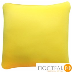 Подушка игрушка «Смайл» (Ап01сма12, 35х35, Желтый, Кристалл, Микрогранулы полистирола)