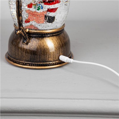 Светодиодная фигура «Два снеговика» 14 × 23.5 × 11 см, пластик, батарейки ААх3 (не в комплекте), USB, свечение тёплое белое