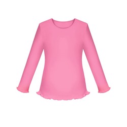 Школьный розовый джемпер (блузка) для девочки 77823-ДШ19