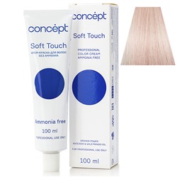 Крем-краска для волос без аммиака 10.58 ультра светлый блондин розово-перламутровый Soft Touch Concept 100 мл