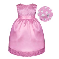 47645-ДН16, Розовое нарядное платье для девочки 47645-ДН16