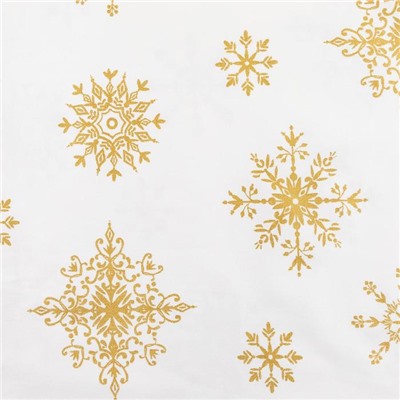 Полотенце "Этель" Золотые снежинки 40х70 см, 100%хл, 190г/м2
