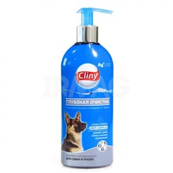 Шампунь-кондиционер для собак и кошек Cliny Глубокая очистка (300 мл)