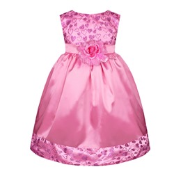 47643-ДН16, Розовое нарядное платье для девочки 47643-ДН16