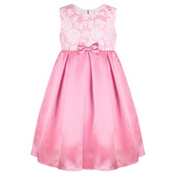 82627-ДН18, Розовое нарядное платье для девочки 82627-ДН18