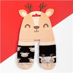 Набор новогодних детских носков Крошка Я «Олень», 2 пары, 10-12 см