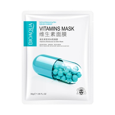 Мультивитаминная маска с экстрактом гуавы и витамином В6-восстановление «BIOAQUA»  (67413)