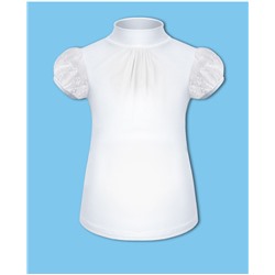 Белая школьная блузка для девочки 78013-ДШ19