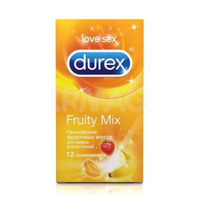 Презервативы Durex Fruity Mix С фруктовым вкусом (12 шт.)