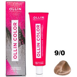 Перманентная крем-краска для волос COLOR 9/0 Ollin 100 мл