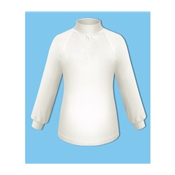 Молочная школьная блузка для девочки 75818-ДШ17