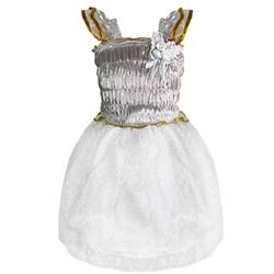 28261-ПСДН16, Белое нарядное платье для девочки 28261-ПСДН16