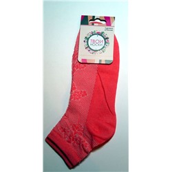 Носки женские «Сетка» розовые, арт 5118