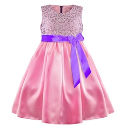 76632-ДН15, Розовое нарядное платье для девочки 76632-ДН15