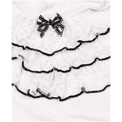 Белая школьная блузка для девочки 78802-ДШ19