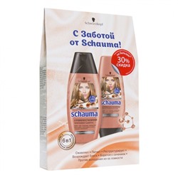 Набор подарочный Schauma 6 уровней восстановления (шампунь + бальзам для волос)