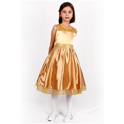82801-ДН18, Золотое нарядное платье для девочки 82801-ДН18