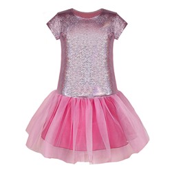 83272-ДН18, Нарядное розовое платье для девочки 83272-ДН18