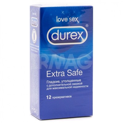 Презервативы Durex Extra Safe Утолщенные (12 шт.)