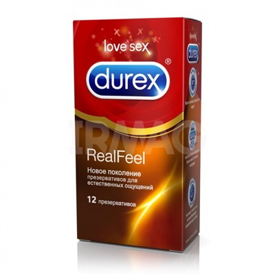 Презервативы Durex RealFeel Для естественных ощущений (12 шт.)