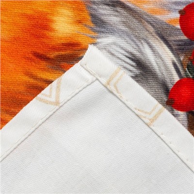 Полотенце Этель "Winter robin" 40x73 см, 100%хл, саржа 190 г/м2