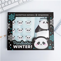 Набор Pandastic winter!: паспортная обложка-облачко и ежедневник-облачко