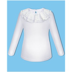 Белая школьная блузка для девочки 7290-ДШ19