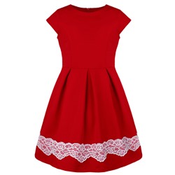 80901-ДО18, Красное платье для девочки 80901-ДО18