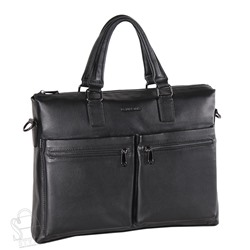 Портфель мужской кожаный 17-9916-3H black Heanbag