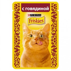 Корм для кошек Friskies Говядина, пауч (85 г)