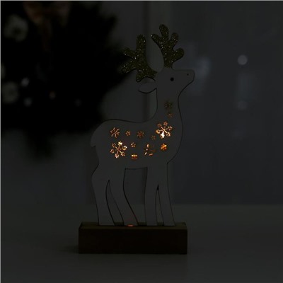 Новогодний декор с подсветкой «Снежный олень»