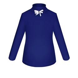 Синяя школьная блузка для девочки 83783-ДШ19