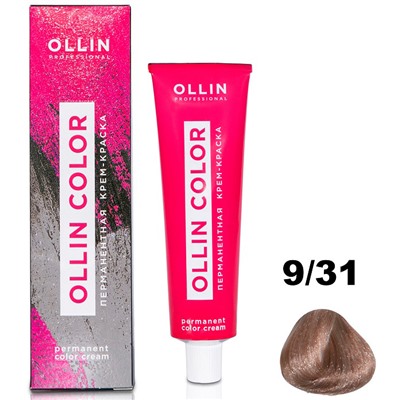 Перманентная крем-краска для волос  COLOR 9/31 Ollin 100 мл