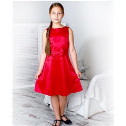 7621-ДН16, Красное нарядное платье для девочки 7621-ДН16