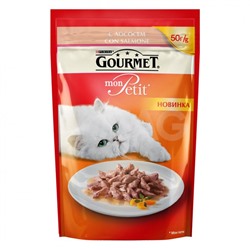 Корм для кошек Gourmet Perle Мини филе в подливе Лосось (50 г)