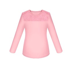 Розовый школьный джемпер (блузка) для девочки 80263-ДНШ19