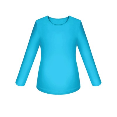 Бирюзовый джемпер (блузка) для девочки 802014-ДОШ19