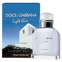 DOLCE & GABBANA LIGHT BLUE LIVING STROMBOLI edt MEN 75ml