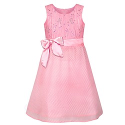 80542-1СДН17, Розовое нарядное платье для девочки 80542-1СДН17