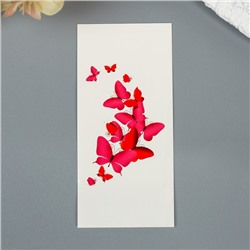 Татуировка на тело "Розовые бабочки"