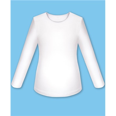Белый джемпер (блузка) для девочки 802010-ДОШ19