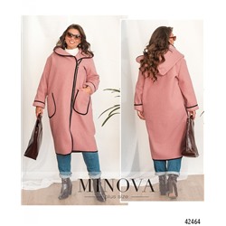 Пальто №916-Розовый