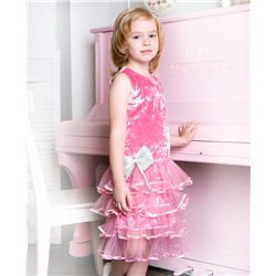 55713-ДН14, Розовое нарядное платье для девочки 55713-ДН14