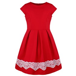 81061-ДО18, Красное платье для девочки 81061-ДО18