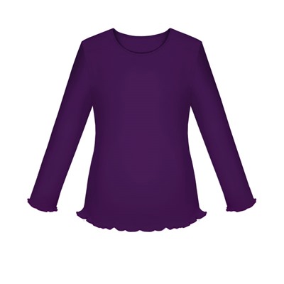 Фиолетовая школьная блузка для девочки 77828-ДШ18