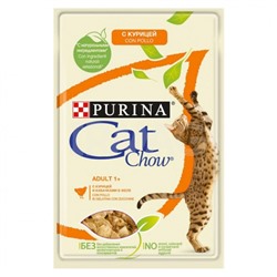Корм для кошек Cat Chow Adult Курица и кабачки в желе пауч (85 г)
