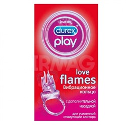 Вибрационное кольцо Durex Love Flames с дополнительной насадкой